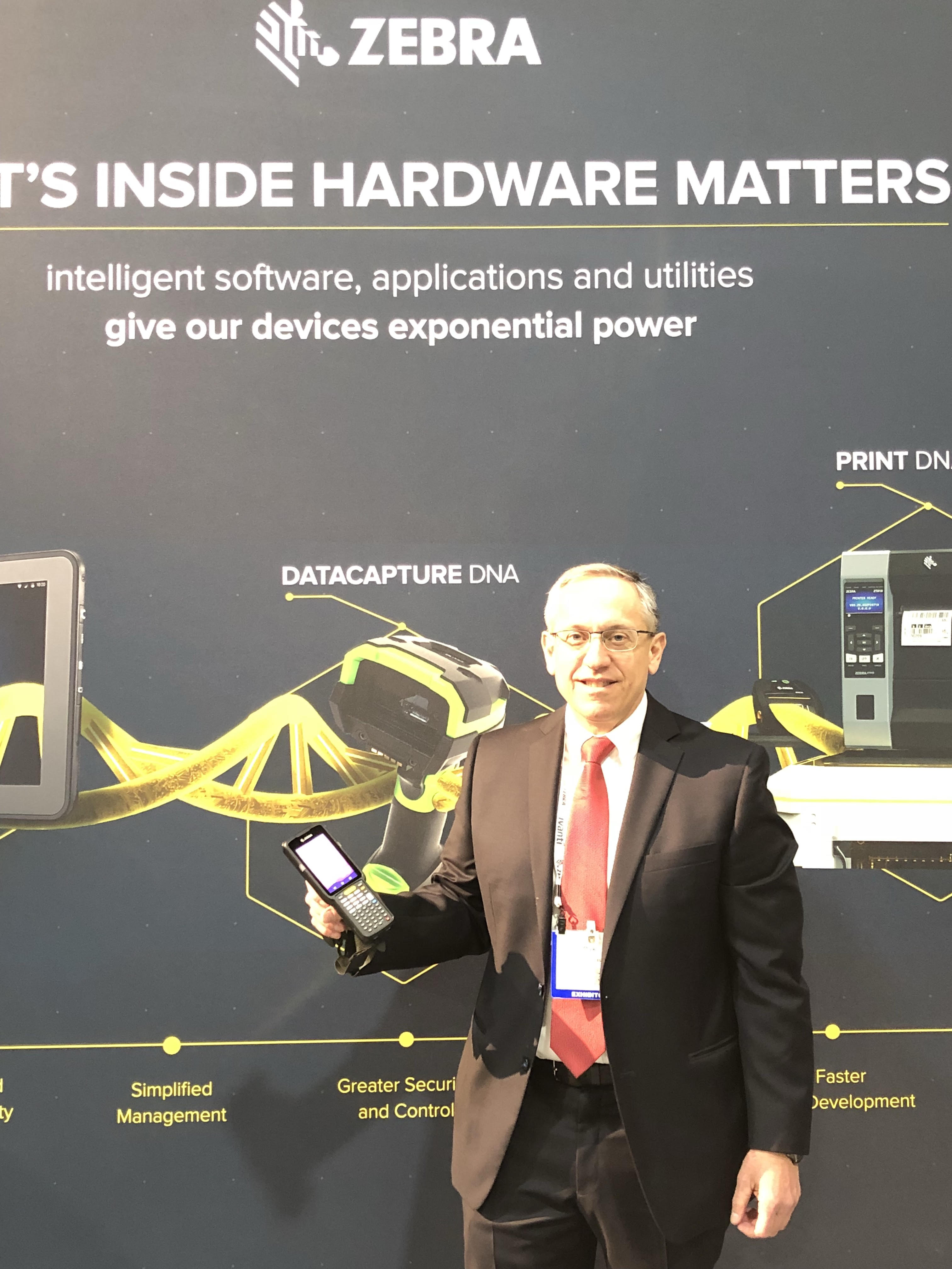 <p>Mark Wheeler, Director of Supply Chain Solutions with the MC3300 Mobile Computer</p>