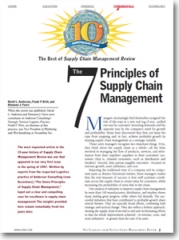 The 7 Principles Of Supply Chain Management Supply Chain 24 7 Paper